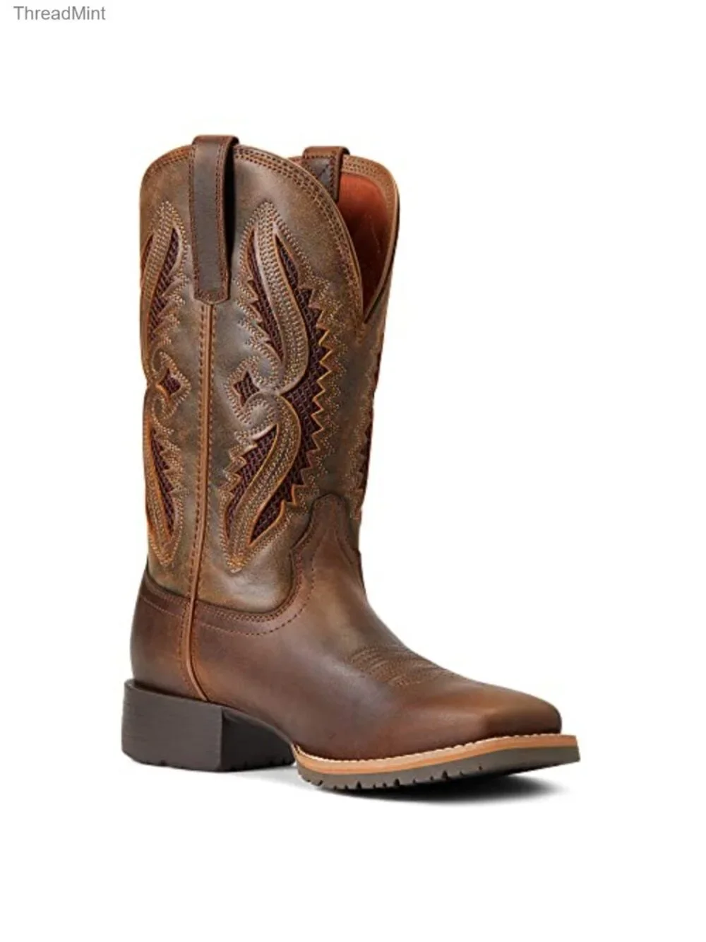 Women's Western Boots Full Grain Leather Duratread Outsole Mid-Calf Square Toe
